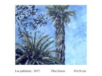 Las palmeras  2017 Óleo/lienzo 65x54 cm
